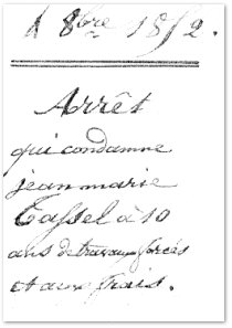 Un proc�s trouv� aux archives d�partementales