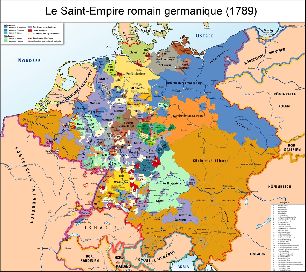 Le Saint Empire en 1789