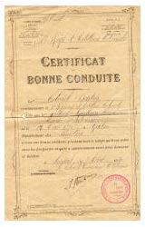 Certificat de bonne conduite