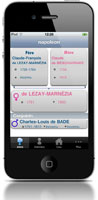 « Mes arbres généalogiques » sur iPhone